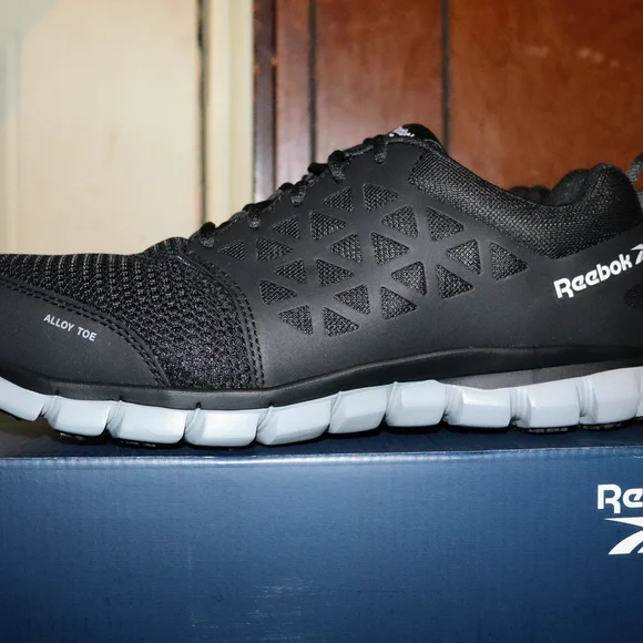 Reebok Sublite Cushion Athletic Work Shoes Size 11 Mens - Black And Gray - Picture 5 of 12
